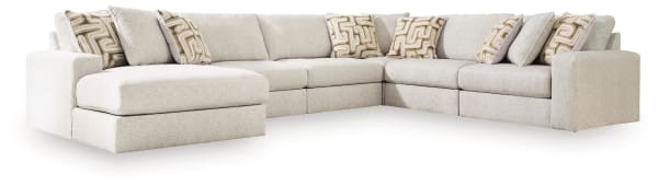 Kestrie - 6-Piece Sectional With LAF Corner Chaise - Feathered