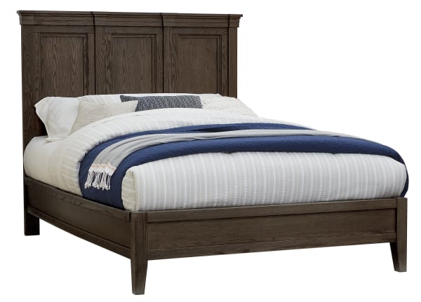 Passageways - Queen Mansion Bed With Low Profile Footboard - Charleston Brown