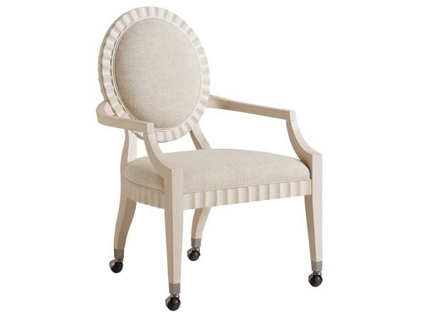 Cascades - Preston Game Chair With Casters - Beige
