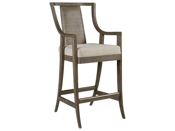 Cohesion Program - Mistral Woven Barstool - Dark Brown