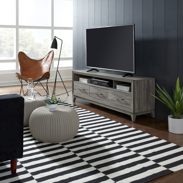 Mercury - 62" TV Console - Driftwood Gray