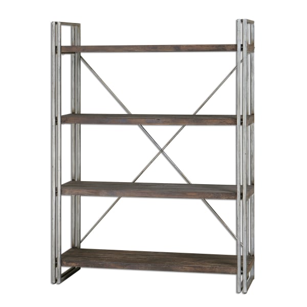 Greeley - Metal Etagere - Dark Brown