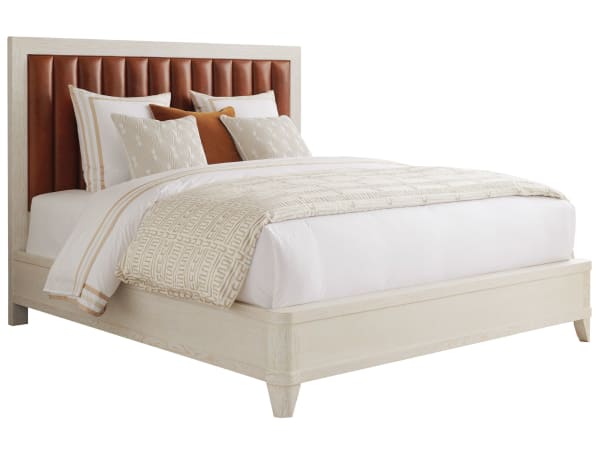 Carmel - Cambria Upholstered Bed 6/6 King - Beige