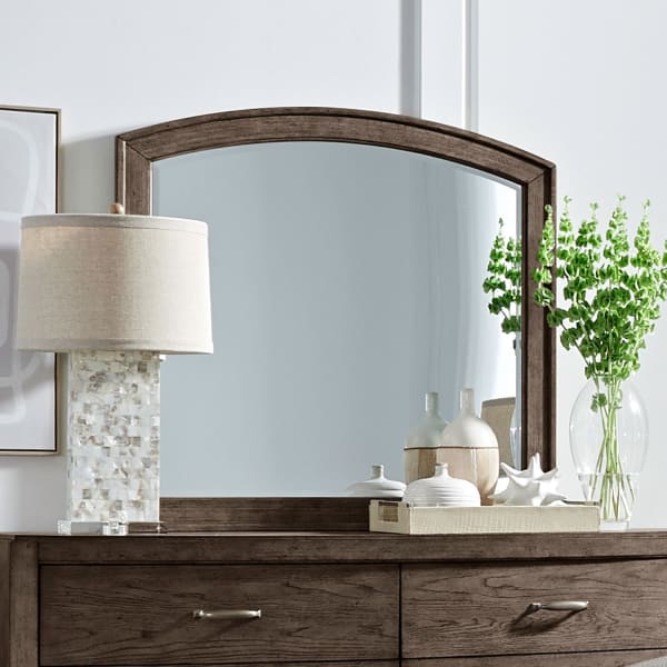 Avalon - Arched Mirror - Brown