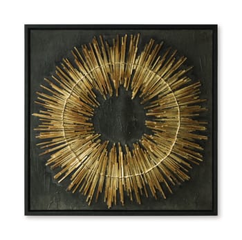 Buddins - Wall Art - Black / Gold Finish