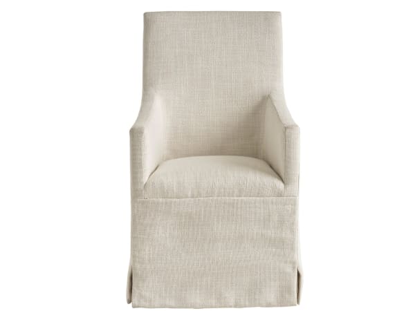 Coalesce - Manning Slip Covered Chair - Pearl Silver