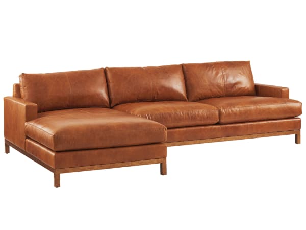 Barclay Butera Upholstery - Horizon Laf Leather Sectional - Light Brown