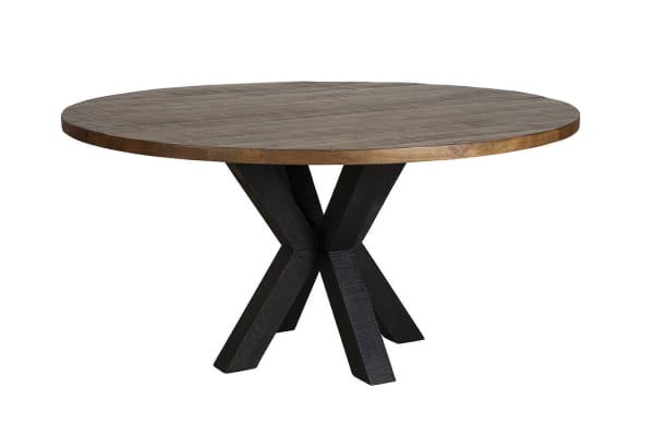 Bridgerton - Dining Table - Light Brown / Black