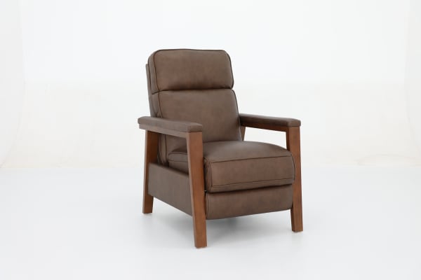 Ashland (B) - Recliner Push Thru The Arm - Oasis-Walnut