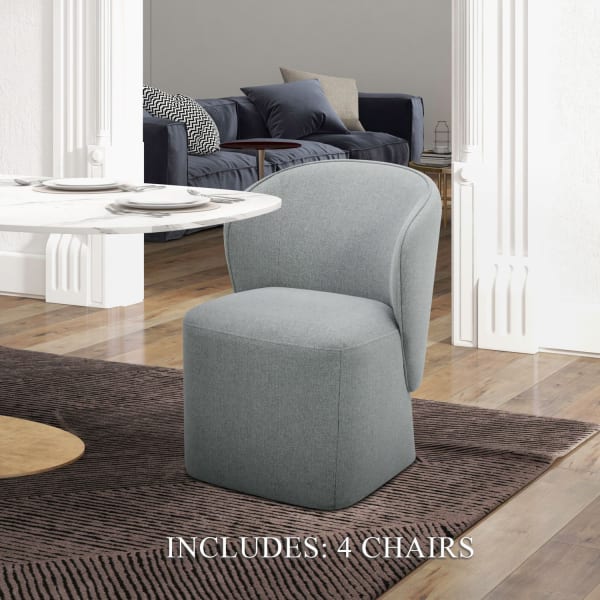 Accent Dining - Accent Dining Chairs (Set of 4) - Dark Gray