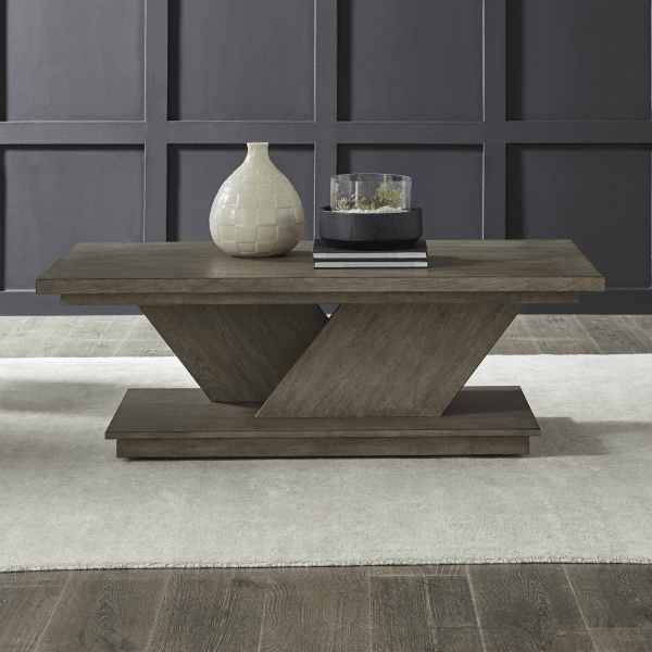 Aspen Sky - Cocktail Table - Weathered Saddle Brown