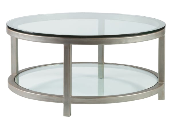 Metal Designs - Per Se Round Cocktail Table - Gray