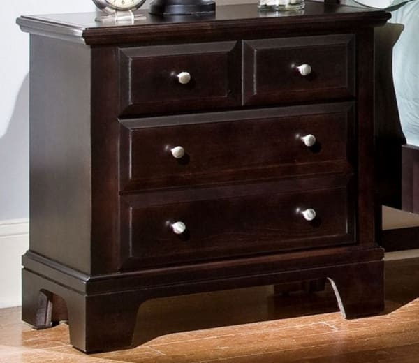 Hamilton/Franklin 4-Drawer Nightstand Merlot