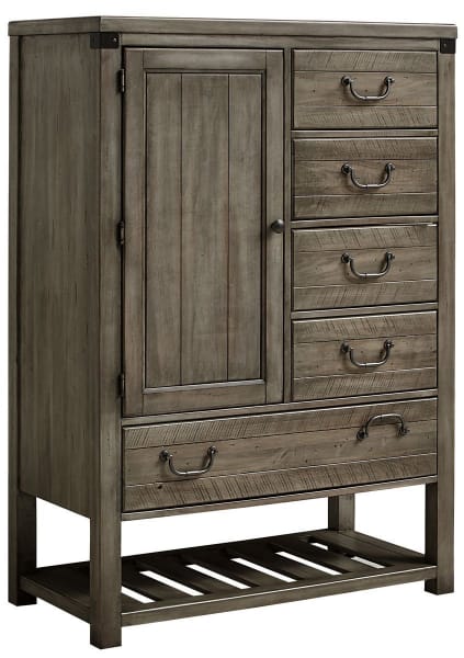 Standing Chest - Standing Chest - 5 Drawers and 1 Door