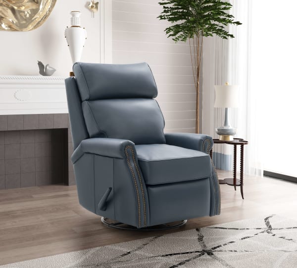 Crews - Swivel Glider Recliner - Blue