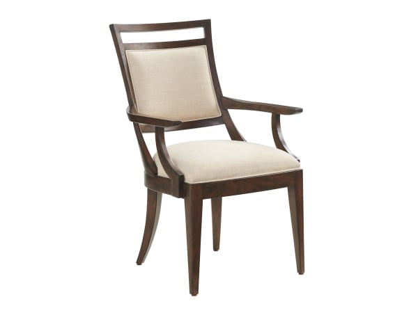 Silverado - Driscoll Arm Chair - Dark Brown - Fabric