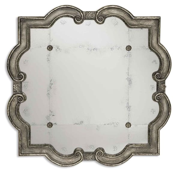 Uttermost Prisca Distressed Silver Mirror Small