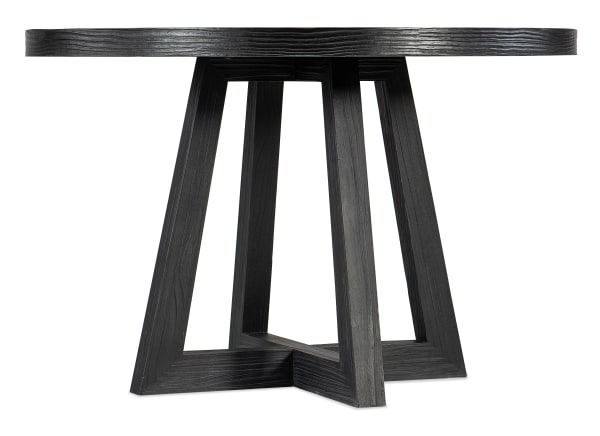 Chapman - Shou Sugi Ban Petite Round Dining Table - Black