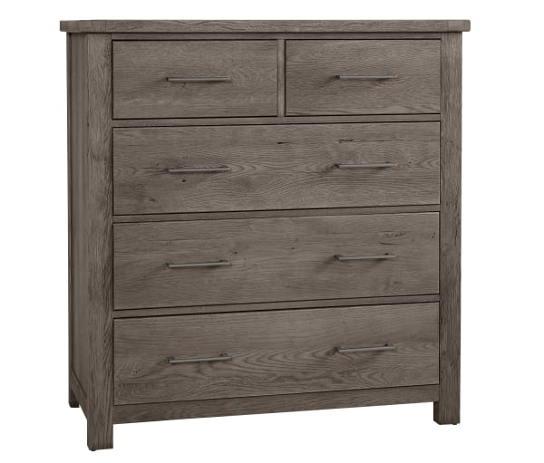 Dovetail - 5-Drawer Standing Dresser - Gray