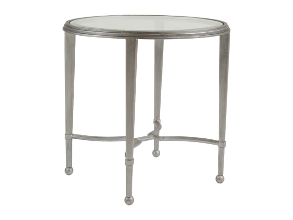 Metal Designs - Sangiovese Round End Table - Gray