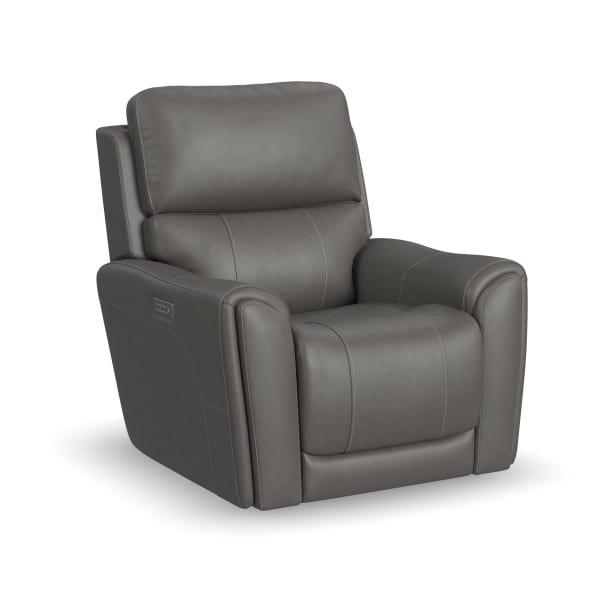 Carter - Power Recliner With Power Headrest & Lumbar - Smoke