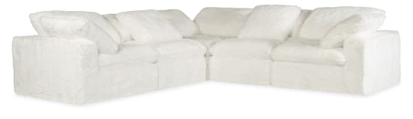 SS - Barefoot 5-Seat Sectional - White