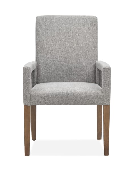 Lindon - Dining Arm Chair With Upholstered Seat & Back (Set of 2) - Gray