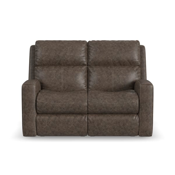 Score - Power Reclining Loveseat With Power Headrests & Lumbar - Brown