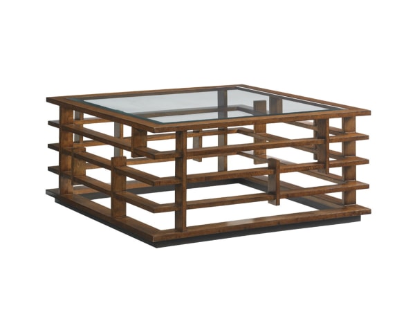 Island Fusion - Nobu Square Cocktail Table - Dark Brown