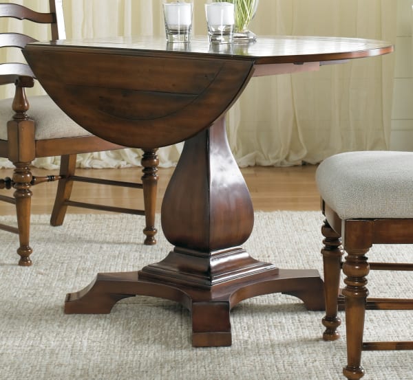 Waverly Place Round Drop Leaf Pedestal Table