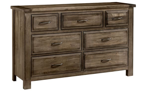 Maple Road - 7-Drawers Triple Dresser - Maple Syrup
