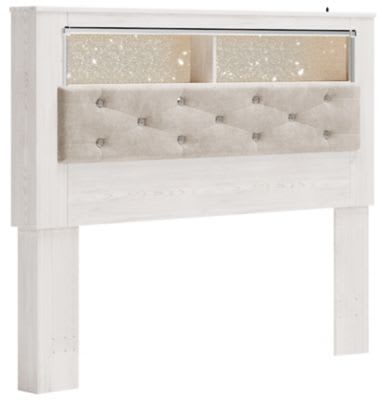 Altyra - White - Queen UPH Panel Bookcase HDBD