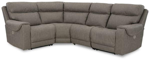 Starbot - Fossil - 4-Piece Power Reclining Sectional