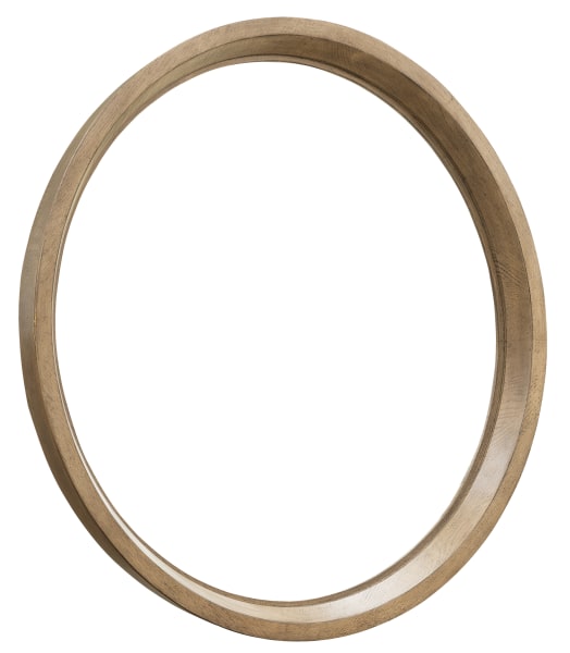 Leeza - Round Mirror - Brown