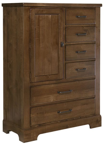 Cool Rustic - 6-Drawers Standing Chest - Amber