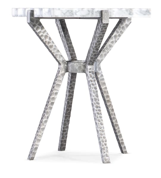Melange - Glendon Side Table - Pearl Silver