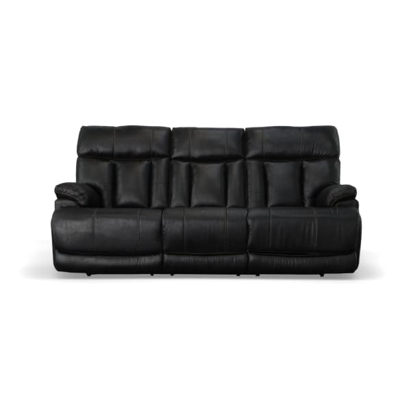 Clive - Power Reclining Sofa With Power Headrests & Lumbar - Peppercorn