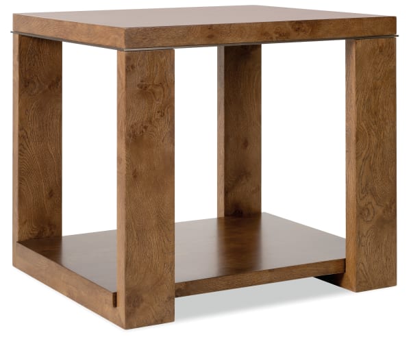 Melange - Mulholland End Table - Dark Brown