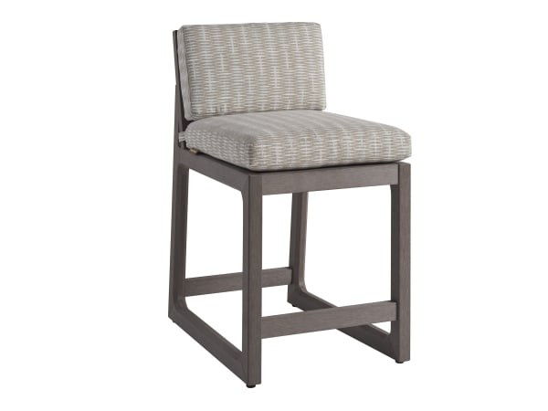 Mozambique - Counter Stool - Beige / Dark Brown