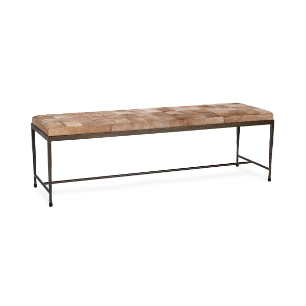 Achen - Hide 60" Bench - Blonde