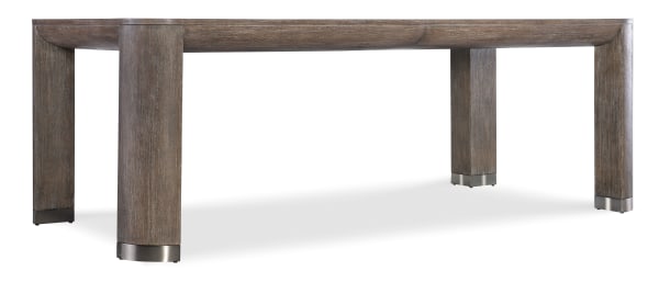Modern Mood - Leg Dining Table With 1-24in Leaf - Dark Brown
