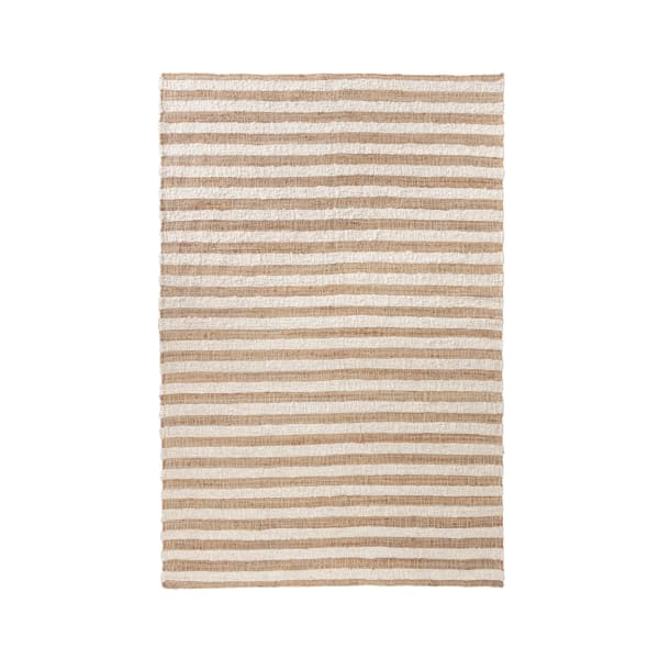 Rhodes - 9' x 12' Stripe Area Rug - Natural / Ivory