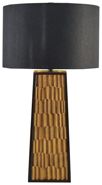 Dairson - Black/gold Finish - Poly Table Lamp (1/cn)