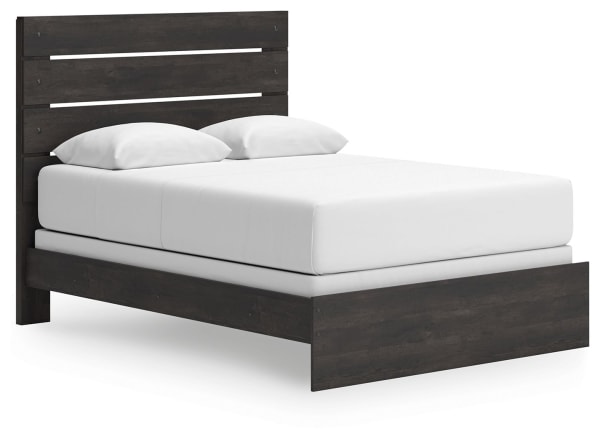 Hollivern - Dark Gray - Queen Panel Bed