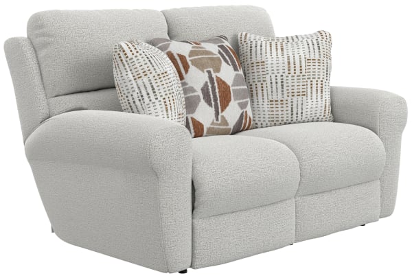 Kellen - Reclining Loveseat (Lay Flat) - Ecru