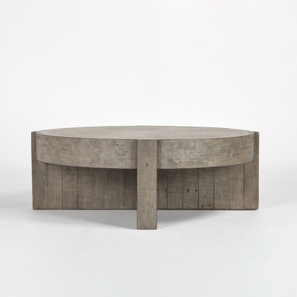 Sonoma - Round Coffee Table - Distressed Gray