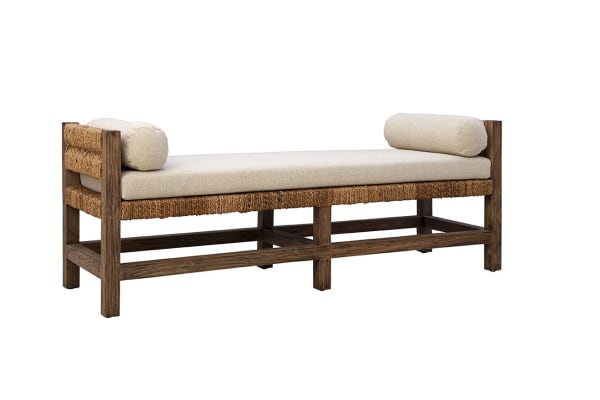 Georgia - Backless Bench - Light Brown / Beige