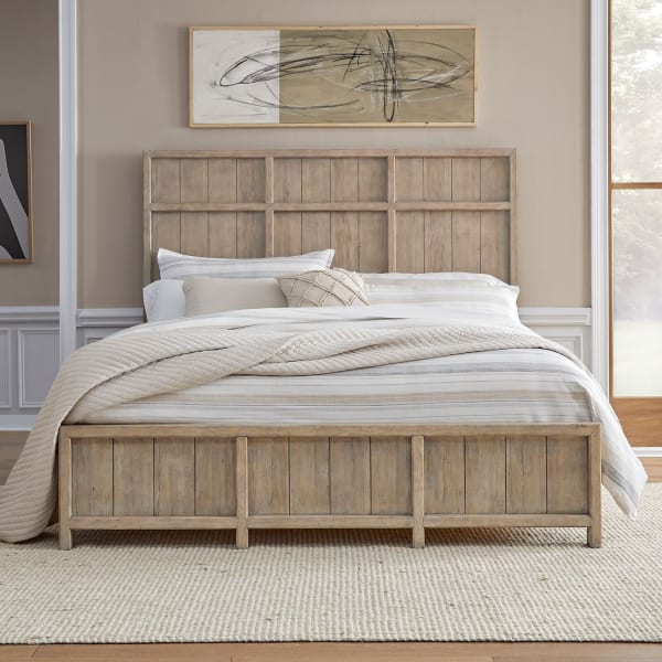 Proximity Place - King Panel Bed - Brown