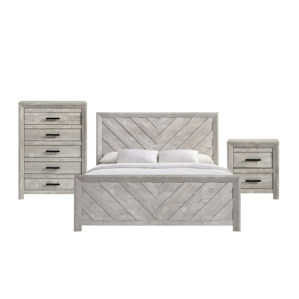 Ellen - King 3 Piece Set - Beige