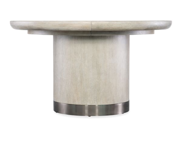 Modern Mood - Round Dining Table With 1-18in Leaf - Beige
